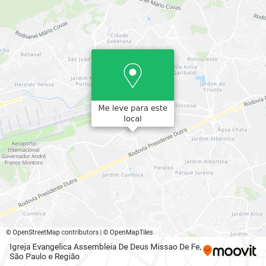 Igreja Evangelica Assembleia De Deus Missao De Fe mapa
