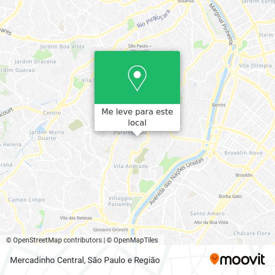 Mercadinho Central mapa