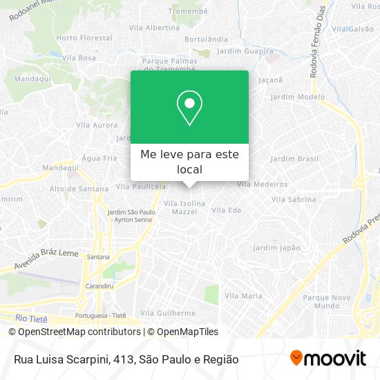 Rua Luisa Scarpini, 413 mapa