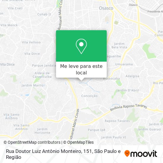 Rua Doutor Luiz Antônio Monteiro, 151 mapa