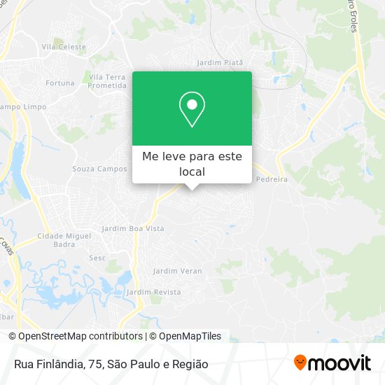 Rua Finlândia, 75 mapa
