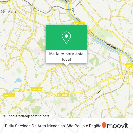 Didiu Servicos De Auto Mecanica, Avenida Otacílio Tomanik, 1374 Rio Pequeno São Paulo-SP 05363-101 mapa