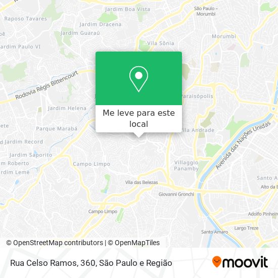 Rua Celso Ramos, 360 mapa