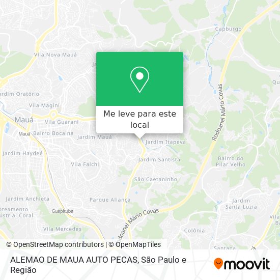 ALEMAO DE MAUA AUTO PECAS mapa
