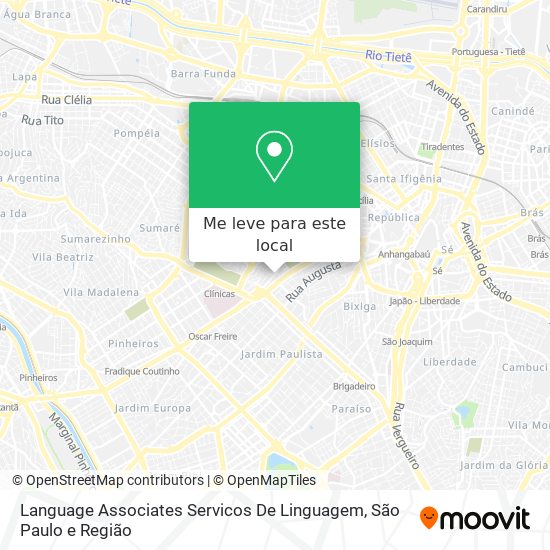 Language Associates Servicos De Linguagem mapa