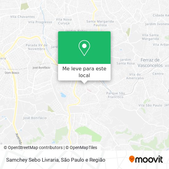 Samchey Sebo Livraria mapa