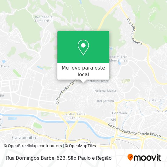 Rua Domingos Barbe, 623 mapa