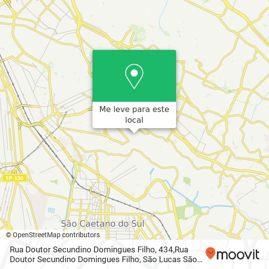 Rua Doutor Secundino Domingues Filho, 434,Rua Doutor Secundino Domingues Filho, São Lucas São Paulo-SP mapa