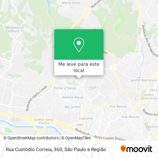 Rua Custódio Correia, 360 mapa