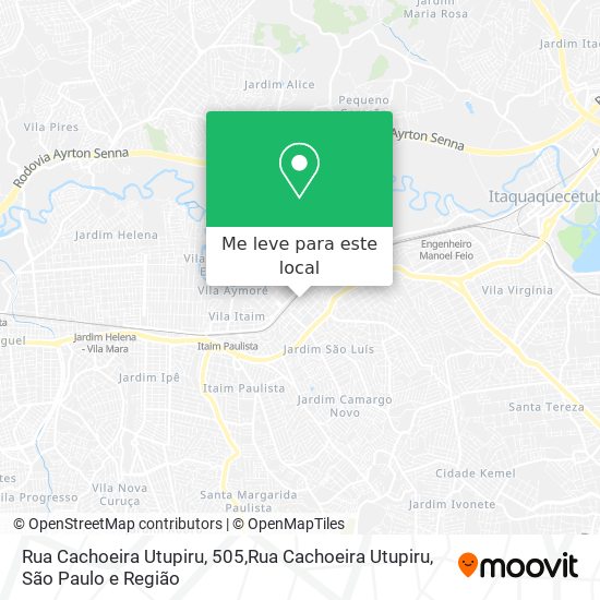 Rua Cachoeira Utupiru, 505,Rua Cachoeira Utupiru mapa