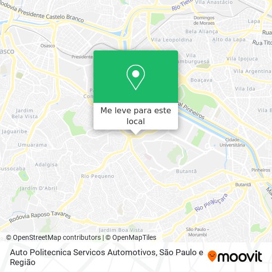 Auto Politecnica Servicos Automotivos mapa