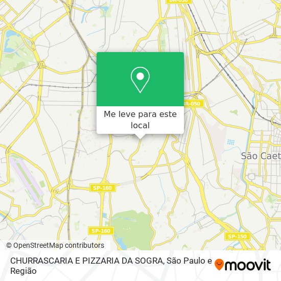 CHURRASCARIA E PIZZARIA DA SOGRA mapa