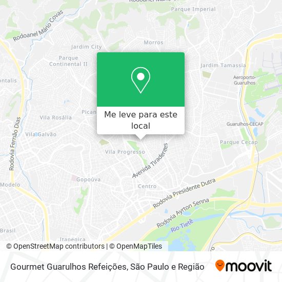 Gourmet Guarulhos Refeições mapa