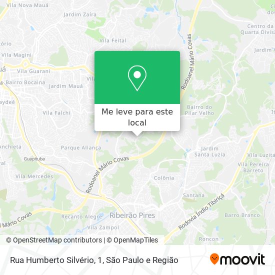 Rua Humberto Silvério, 1 mapa