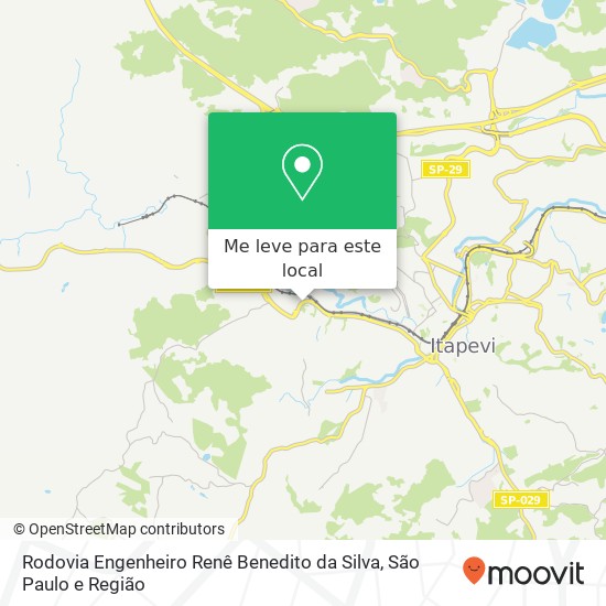 Rodovia Engenheiro Renê Benedito da Silva, Itapevi Itapevi-SP mapa