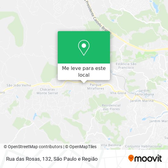 Rua das Rosas, 132 mapa
