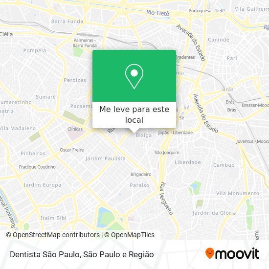 Dentista São Paulo mapa