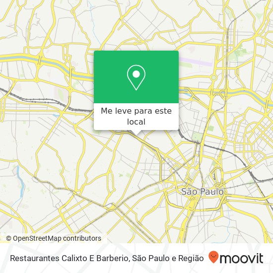 Restaurantes Calixto E Barberio, Avenida General Olímpio da Silveira, 394 Santa Cecília São Paulo-SP 01150-020 mapa