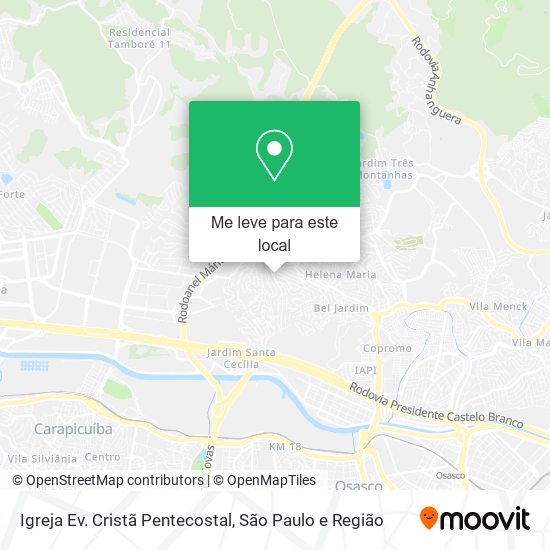 Igreja Ev. Cristã Pentecostal mapa