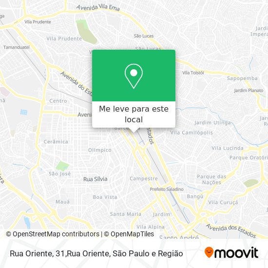 Rua Oriente, 31,Rua Oriente mapa