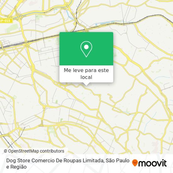 Dog Store Comercio De Roupas Limitada mapa