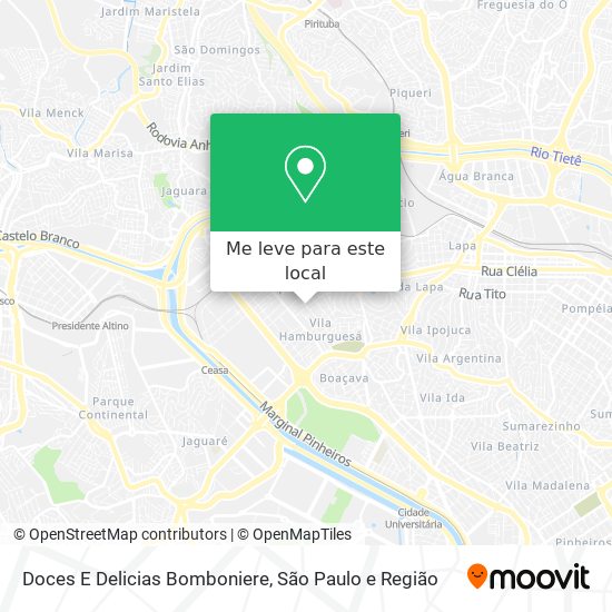 Doces E Delicias Bomboniere mapa