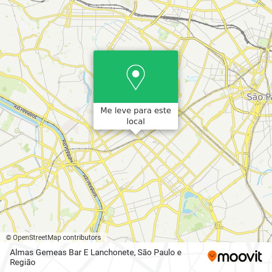 Almas Gemeas Bar E Lanchonete mapa