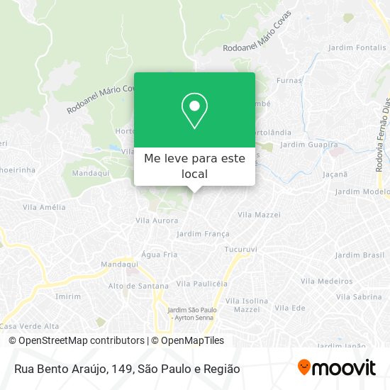Rua Bento Araújo, 149 mapa