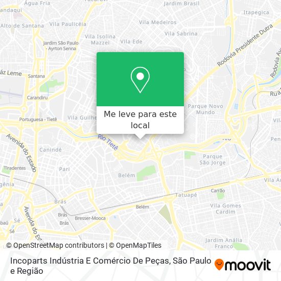 Incoparts Indústria E Comércio De Peças mapa