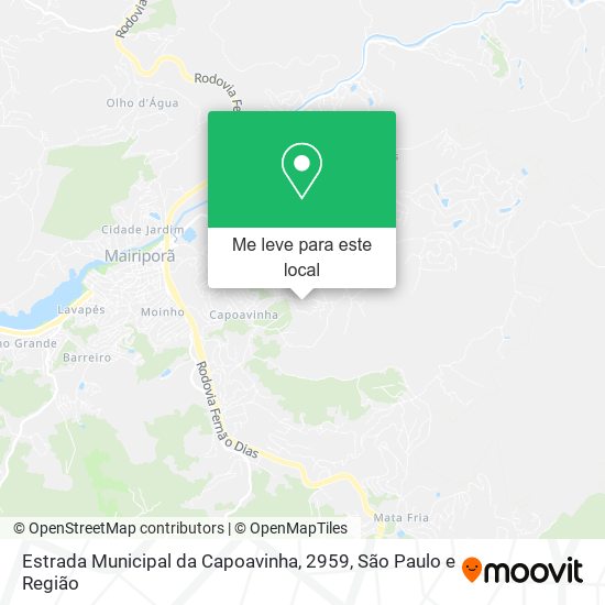 Estrada Municipal da Capoavinha, 2959 mapa