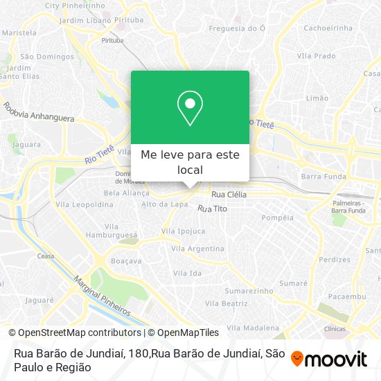 Rua Barão de Jundiaí, 180,Rua Barão de Jundiaí mapa