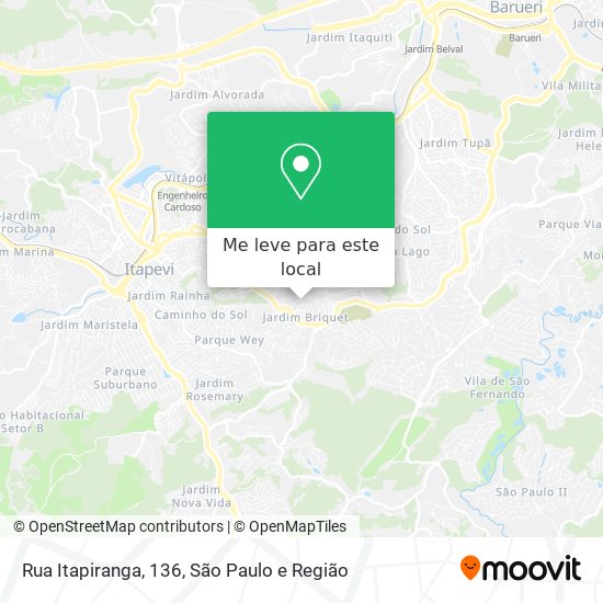Rua Itapiranga, 136 mapa