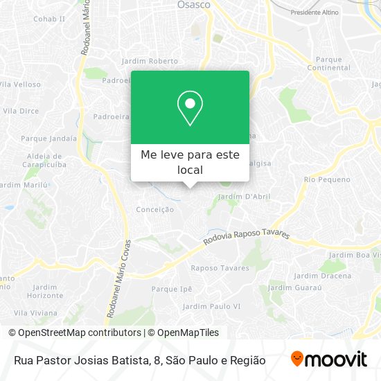 Rua Pastor Josias Batista, 8 mapa