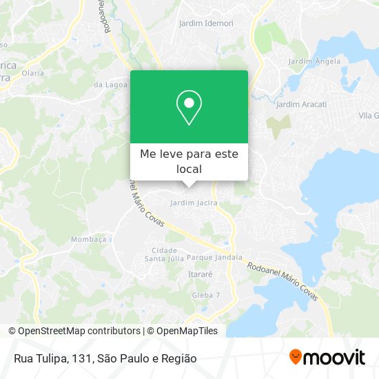 Rua Tulipa, 131 mapa