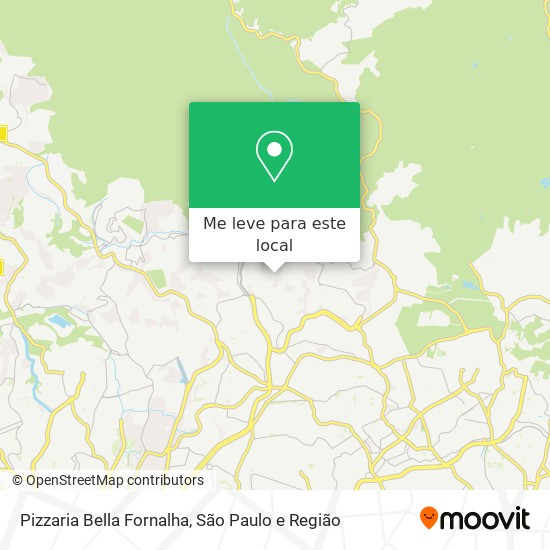 Pizzaria Bella Fornalha mapa