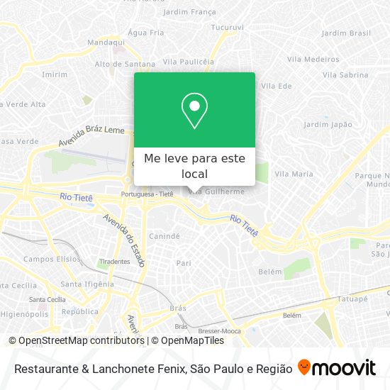 Restaurante & Lanchonete Fenix mapa