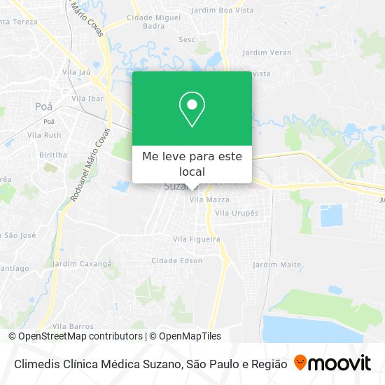 Climedis Clínica Médica Suzano mapa