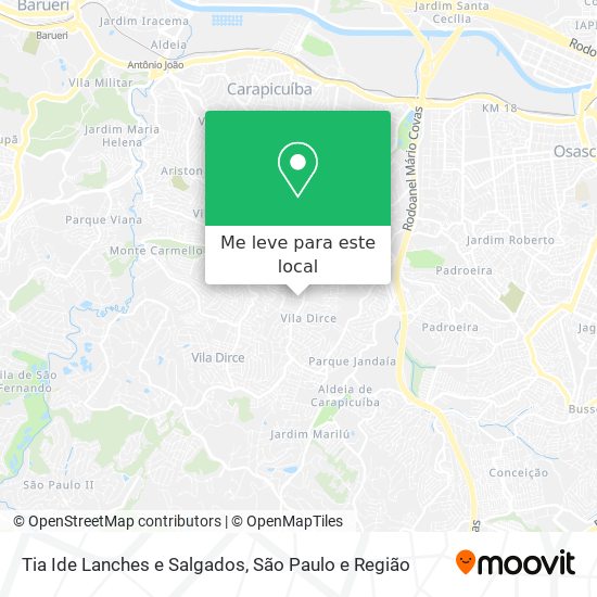 Tia Ide Lanches e Salgados mapa