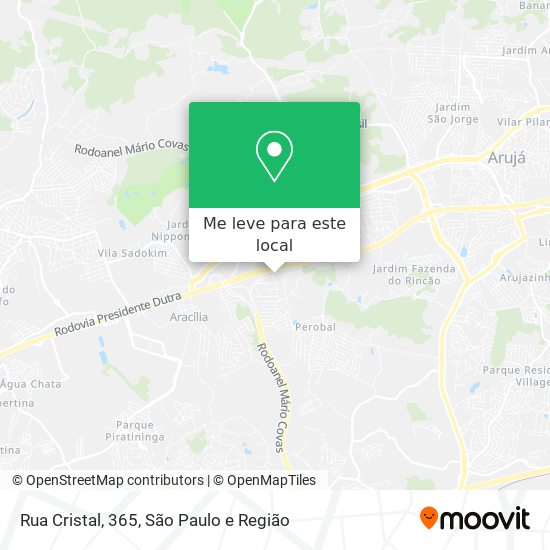 Rua Cristal, 365 mapa