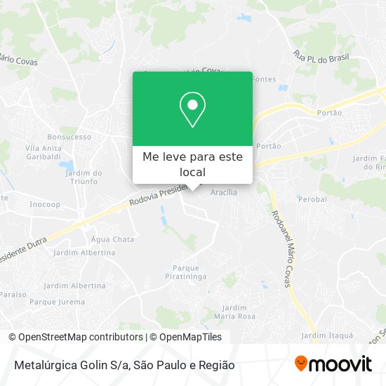 Metalúrgica Golin S/a mapa