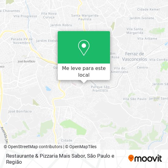 Restaurante & Pizzaria Mais Sabor mapa