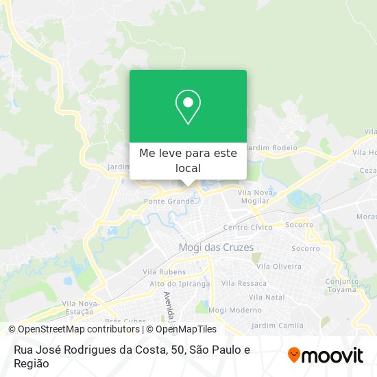 Rua José Rodrigues da Costa, 50 mapa