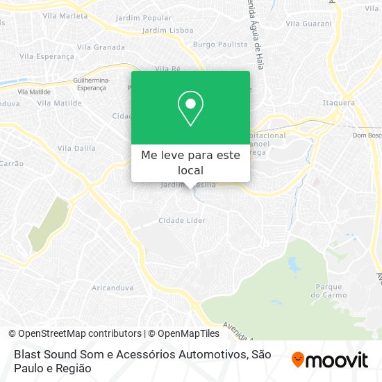 Blast Sound Som e Acessórios Automotivos mapa