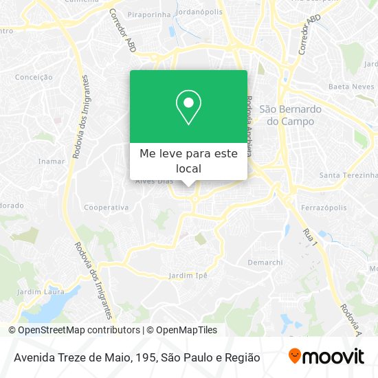 Avenida Treze de Maio, 195 mapa