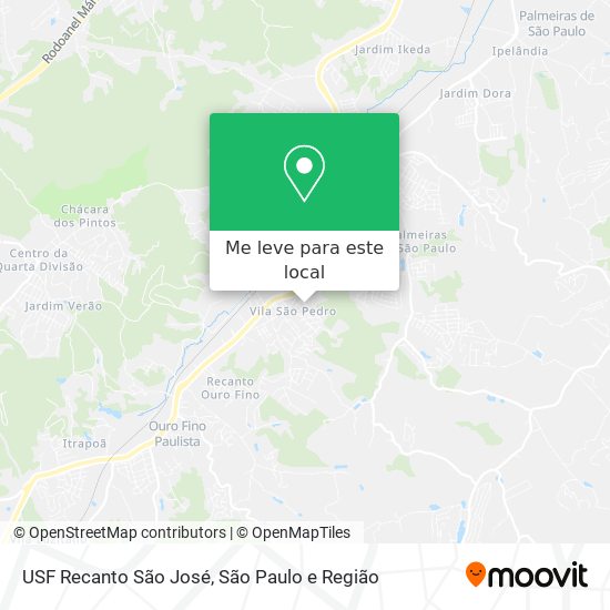 USF Recanto São José mapa