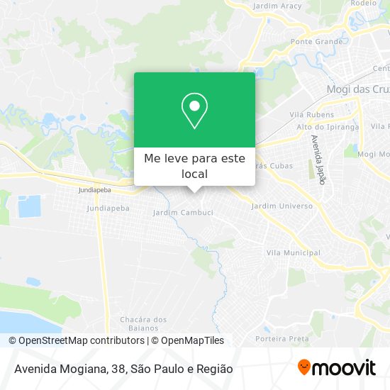 Avenida Mogiana, 38 mapa