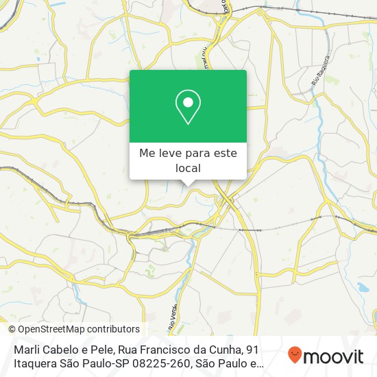 Marli Cabelo e Pele, Rua Francisco da Cunha, 91 Itaquera São Paulo-SP 08225-260 mapa