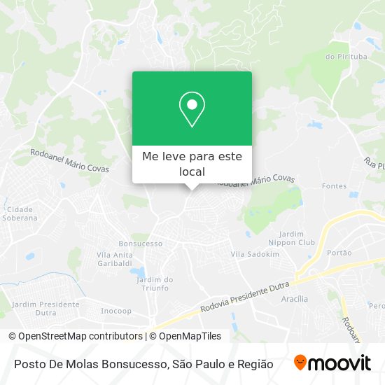Posto De Molas Bonsucesso mapa