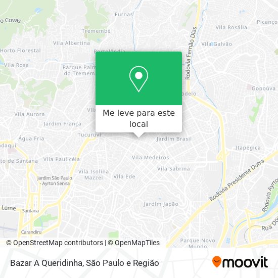 Bazar A Queridinha mapa