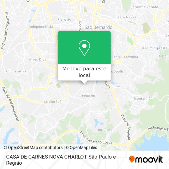 CASA DE CARNES NOVA CHARLOT mapa